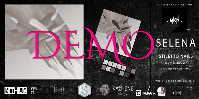 DEMO . MKN . Selena Stiletto Nails