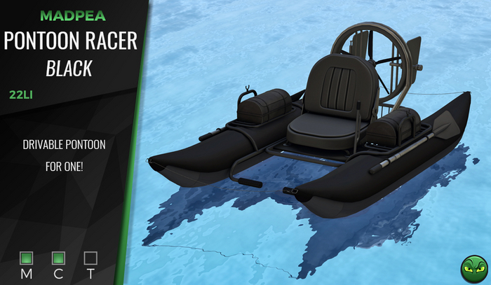 MadPea Pontoon Racer - Black