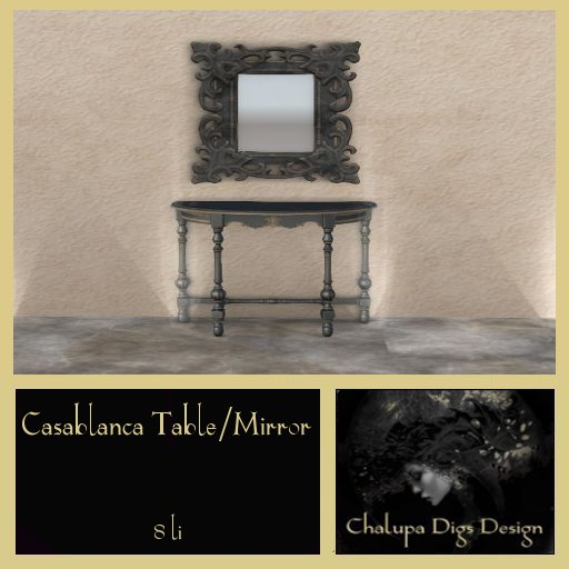 Casablanca Table/Mirror
