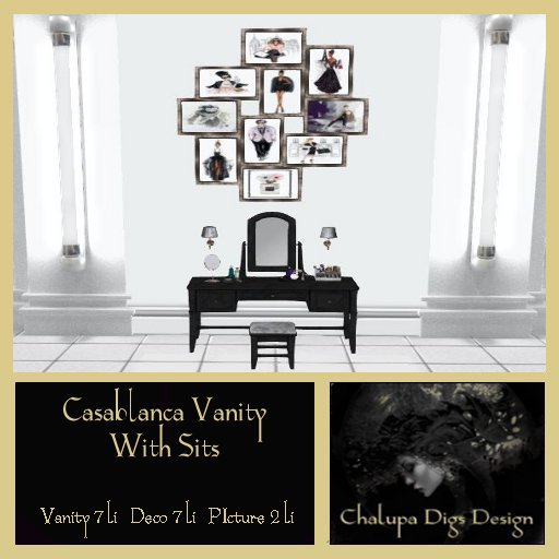Casablanca Vanity With Sits