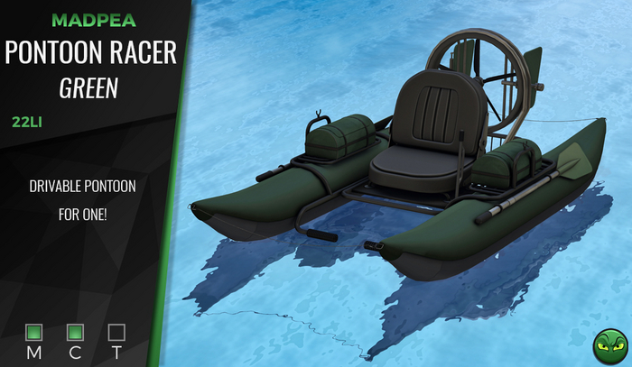 MadPea Pontoon Racer - Green