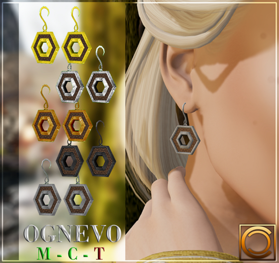 .:Crystal Cube:. Ognevo Earrings