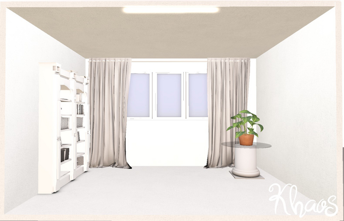 KHAOS'S LIVING ROOM WINDOW BACKDROP