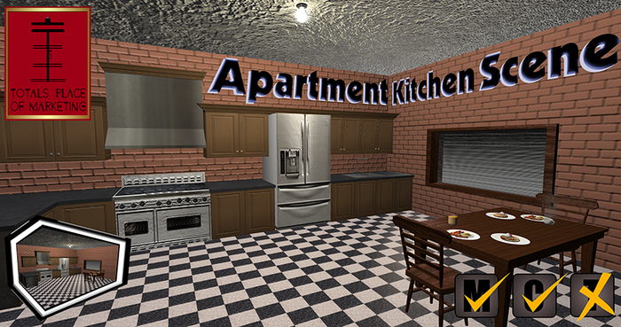 Apartment Kitchen Scene