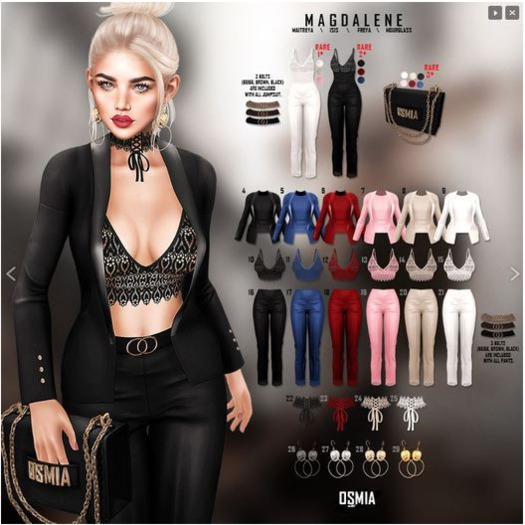 OSMIA - Magdalene.Gacha.Pants - Maitreya - Ruby