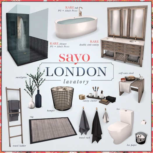 SAYO - London Lavatory Gacha - Tub - RARE