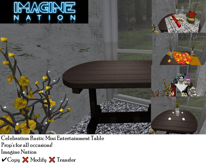 Imagine Celebration Mini Ent. Table