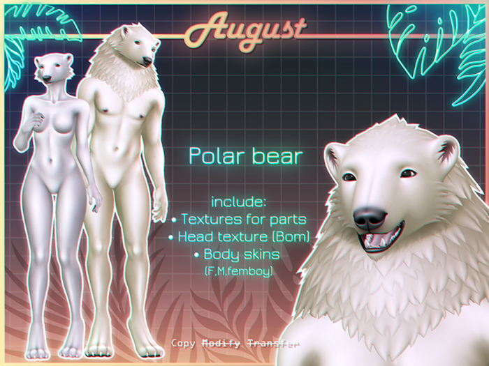 [• AUGUST •] - Polar bear BoM MOD