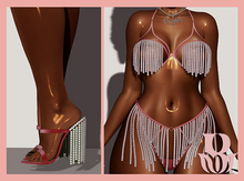 Rosary. Jazlin . Set Pink