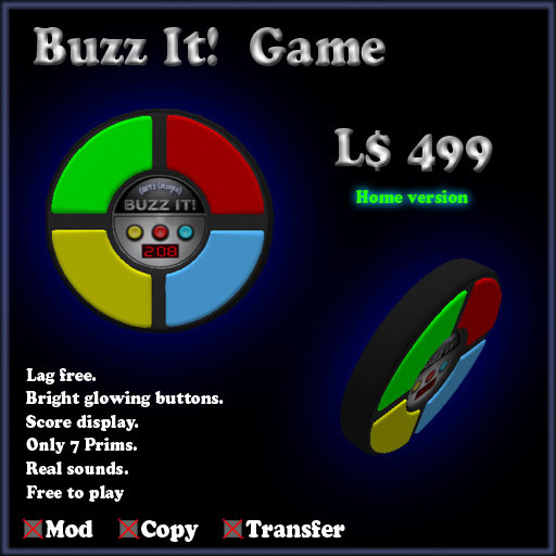 [Bl!tz Designs]Buzz It (Sculpted 7 Prims)Restyled 2011 Freeplay