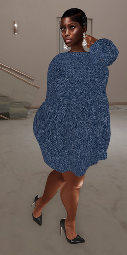 Modest: Shirt Dress_Mid Denim