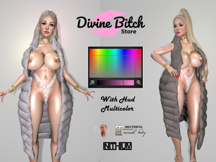 DBS - Sheila Fur Jacket - Multicolor - DEMO