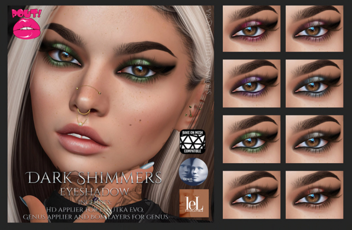 [POUT!] Dark Shimmers Eyeshadow