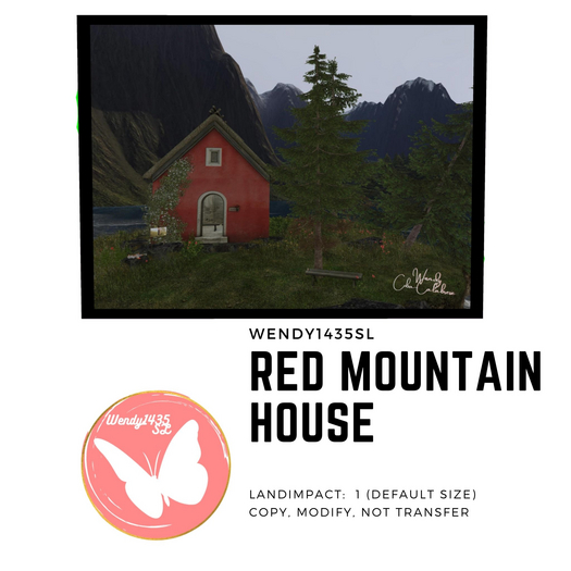 Red mountain house - Photo in Frame