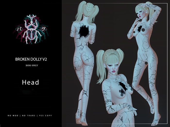 -BUG- Broken Dolly v2 [BoM] // Head