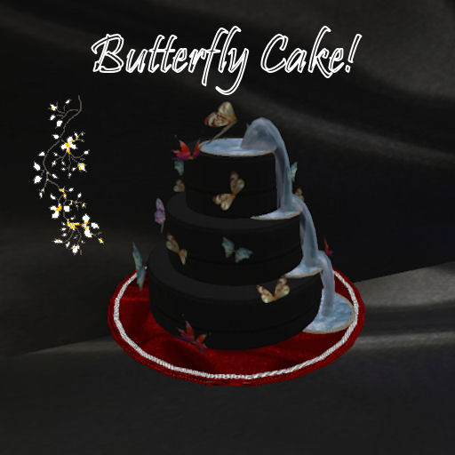 Butterfly Cake (black)