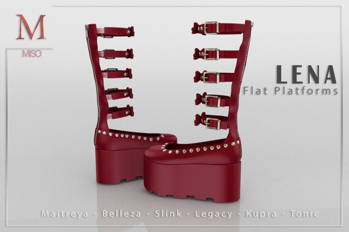 MISO - Lena Flat Platforms [Red]
