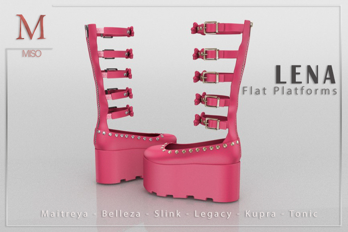 MISO - Lena Flat Platforms [Pink]