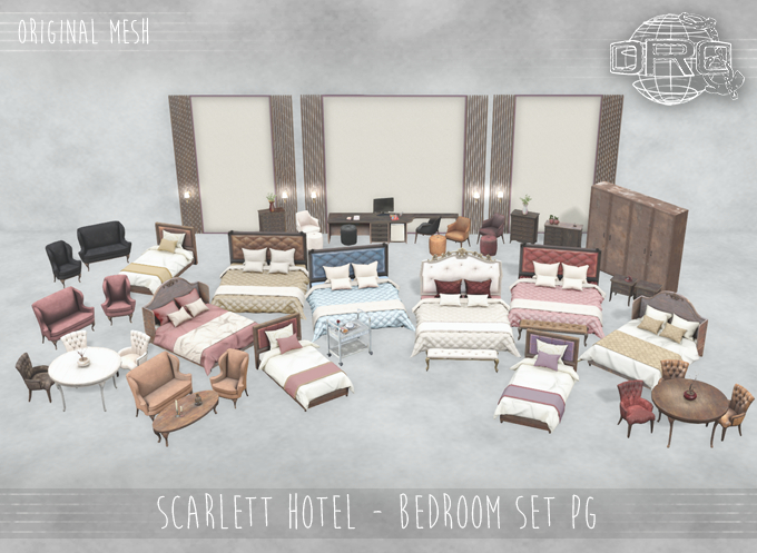 -DRD- Scarlett Hotel - Bedroom set PG (add)