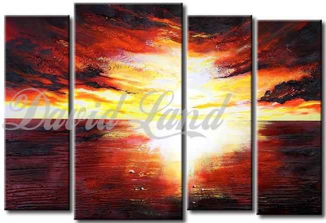 Tableau Rouge Horizon 3D