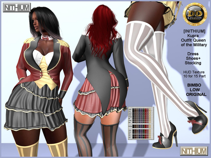 ☾ⅅⅅ☽ ◉ [INITHIUM] Kupra Outfit Queen of the Military ◉