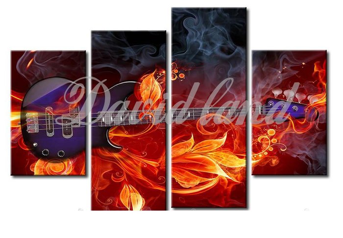 Tableau Guitare 1 cadre 3D