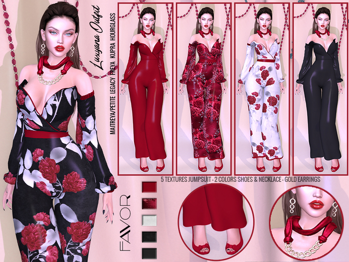 FAVOR - LUXYANA RUBY OUTFIT 