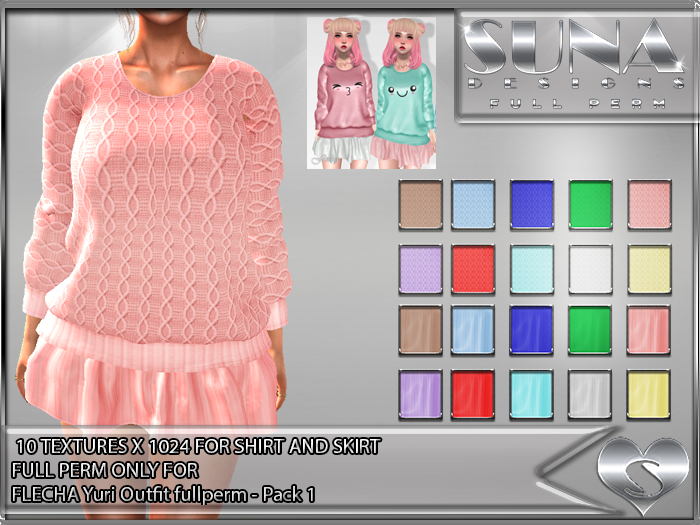 SD-FLECHA Yuri -Pack 1-ONLY TEXTURES PACK