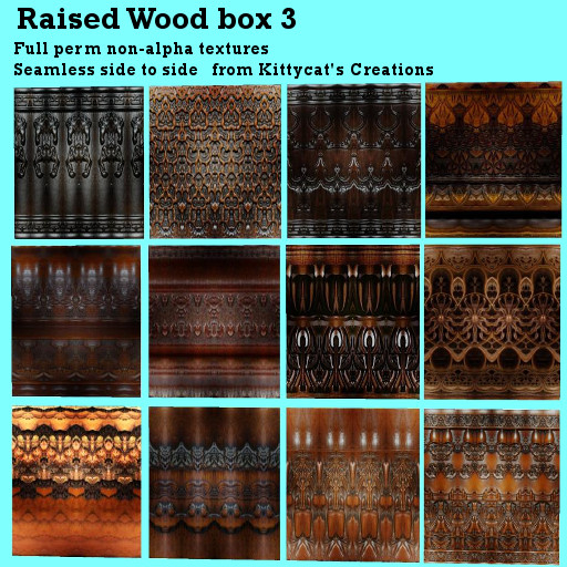 Raised Wood Textures 3 box