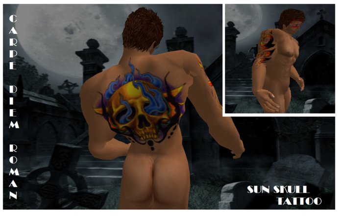 Sun Skull Tat