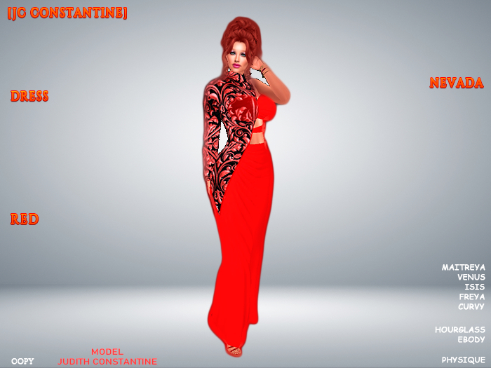 [JC CONSTANTINE] Nevada Dress Red