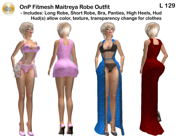OnP Mesh Demo Maitreya Robe Outfit