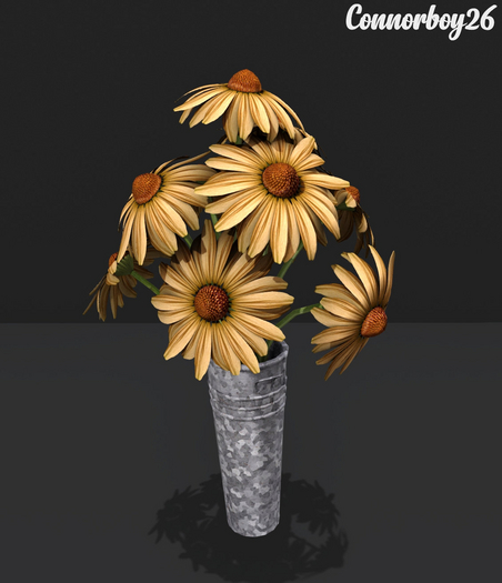 *AF* Flower Cart Coneflowers - Yellow