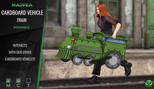 MadPea Cardboard Vehicle - Train
