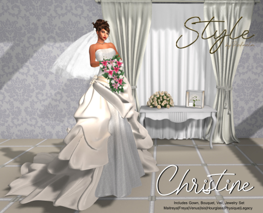 Style by Rafaela Christine Bridal Gown Set DEMO