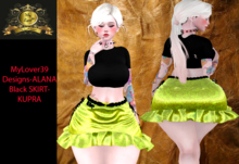 MyLover39 Designs-ALANA yellow SKIRT-KUPRA