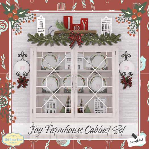 {OBD} Joy Farmhouse Cabinet Set 