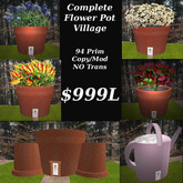 Complete Tiny Flower Pot Village