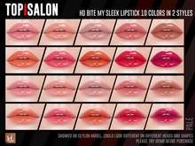 TOP1SALON - HD BITE MY SLEEK LIPSTICK (Lelutka Evo) PALE P1