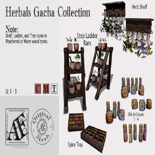 *AF* Herbals - Herb Shelf Weathered