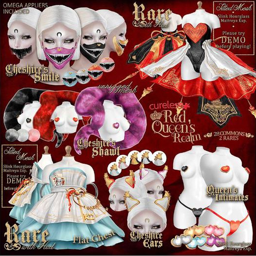 CURELESS [+] Red Queen's Realm / Cheshire Smile / BLUE