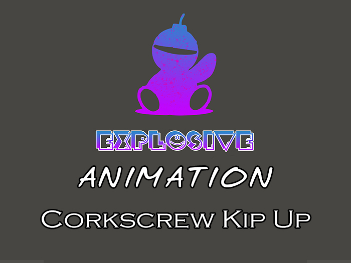 Explosive animation - Corkscrew Kip Up
