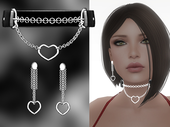 *SSS Heart Choker Set