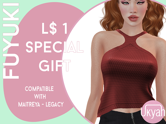 ~UKYAH~ Fuyuki Top  - Red