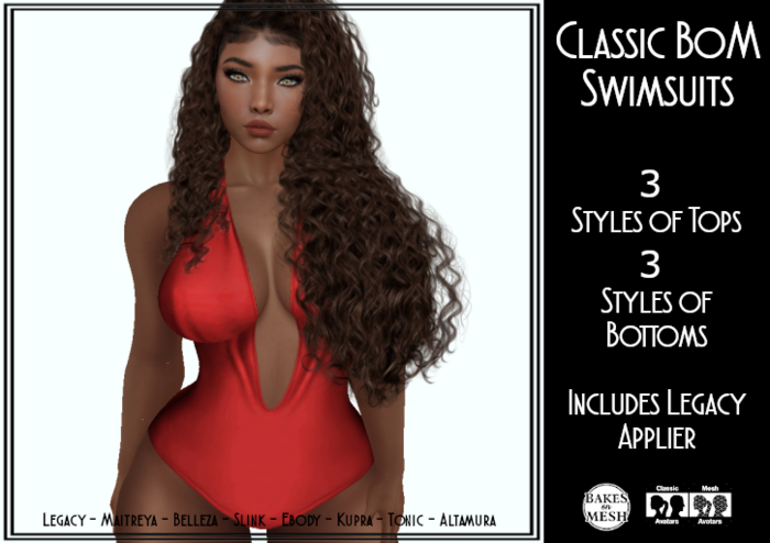 *SM* Classic BoM Swimwear Red