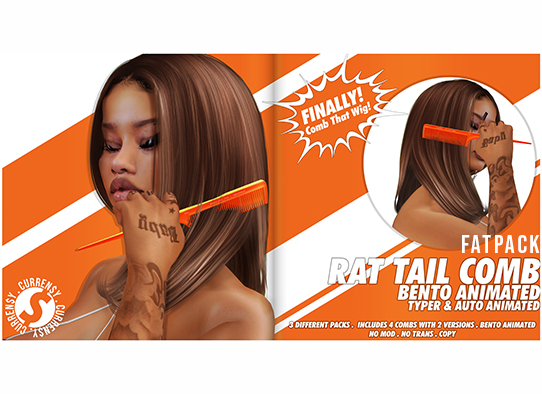 C$// Rat Tail Comb - Fatpack