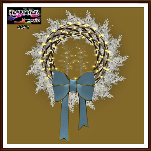 Christmas - Trees with Tiny Lights Winter Wreath