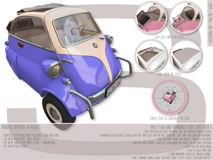 Sweet Baby - Cutiepie Car [Dark Purple]