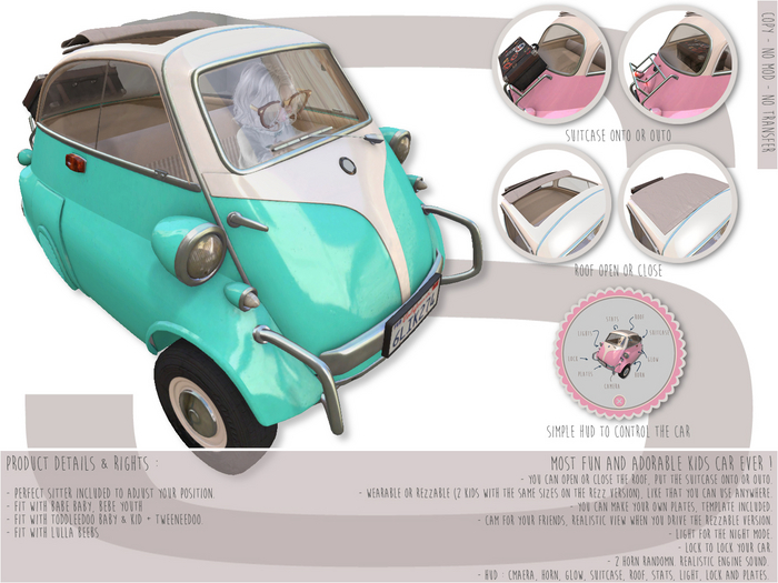 Sweet Baby - Cutiepie Car [Blue Mint]