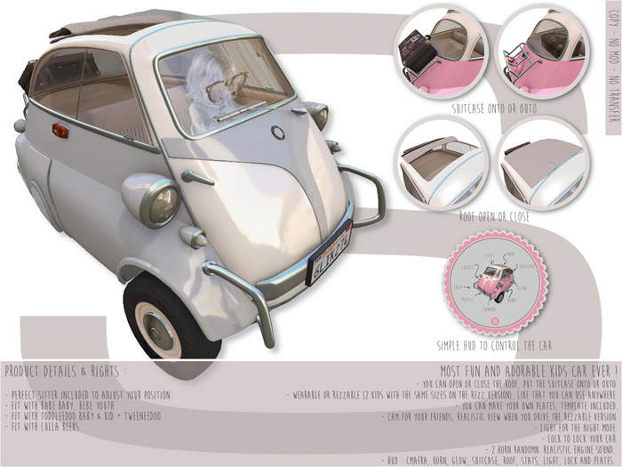 Sweet Baby - Cutiepie Car [Full Grey]